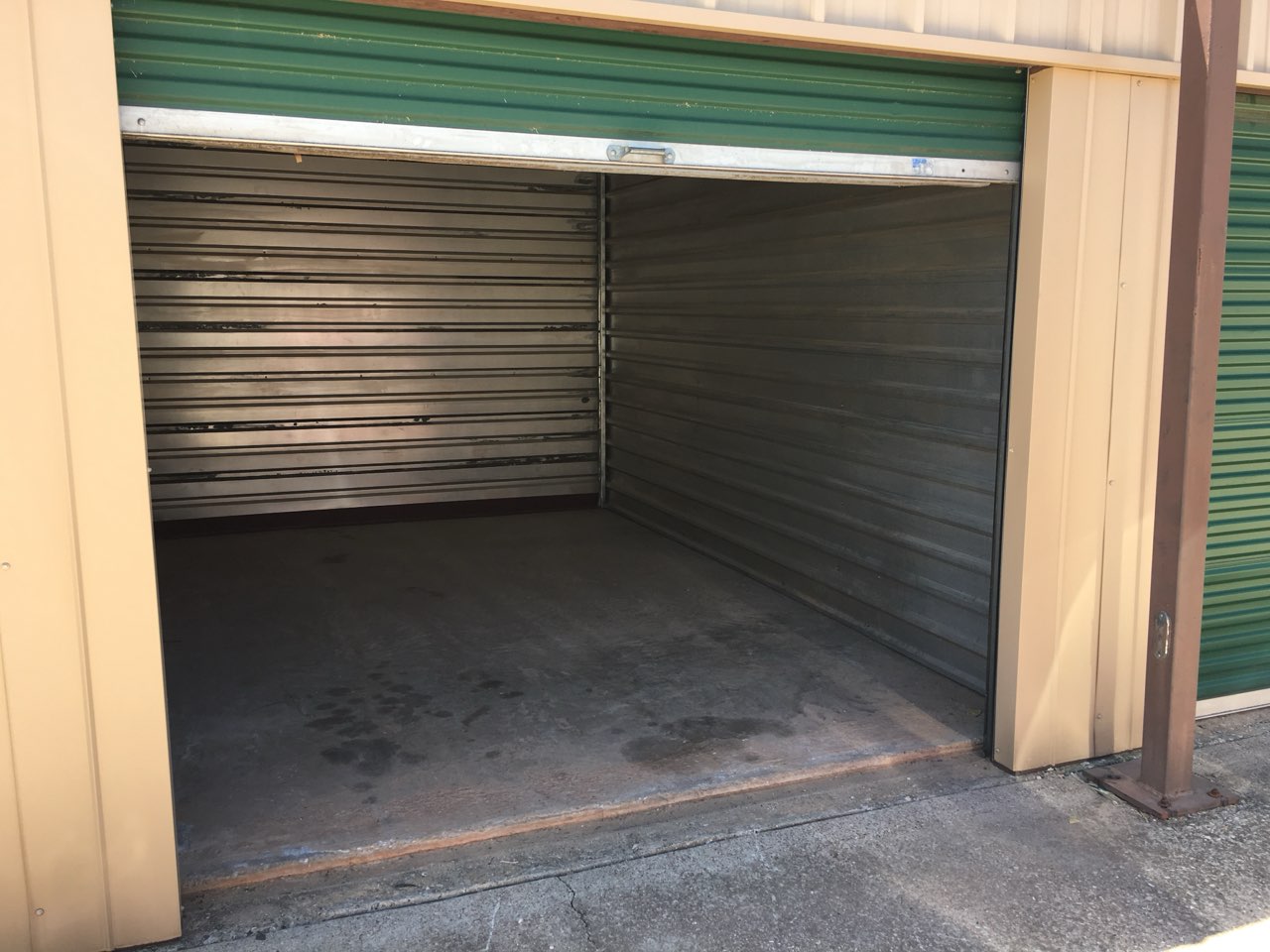 Interior view of a 10x20 self storage unit available at Maple Street Storage in Abilene, TX